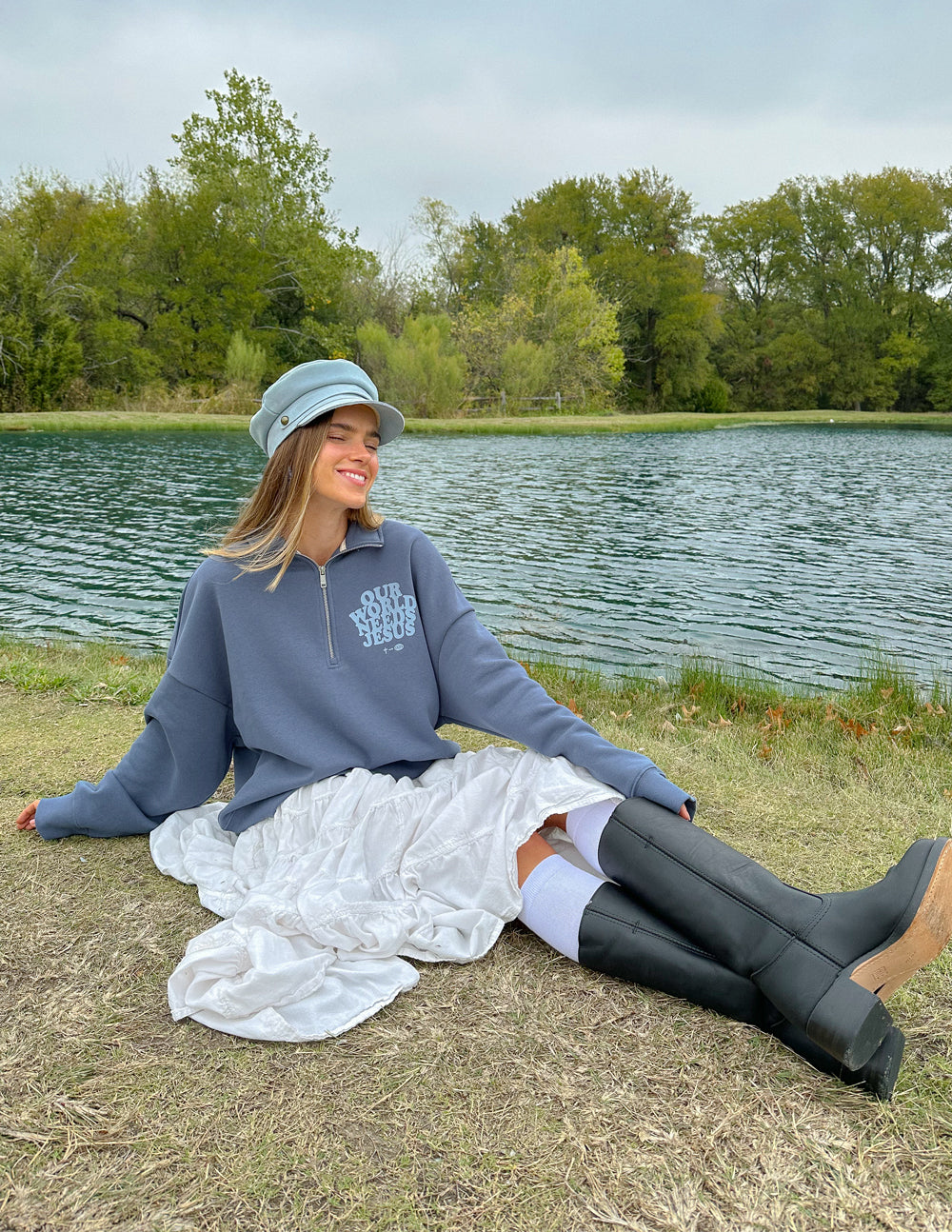 Our World Needs Jesus Women's Half-Zip